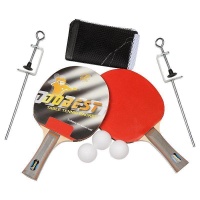 Набор для настольного тенниса DOBEST BR33 0 звезд (2 ракетки + 3 мяча + сетка + крепеж)